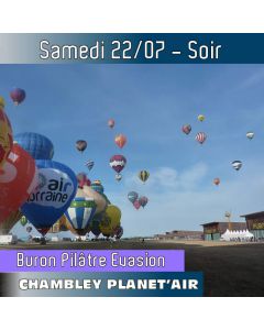 Billet de vol en montgolfière - Mondial Chambley 2023 - Vol du 22/07/2023 soir